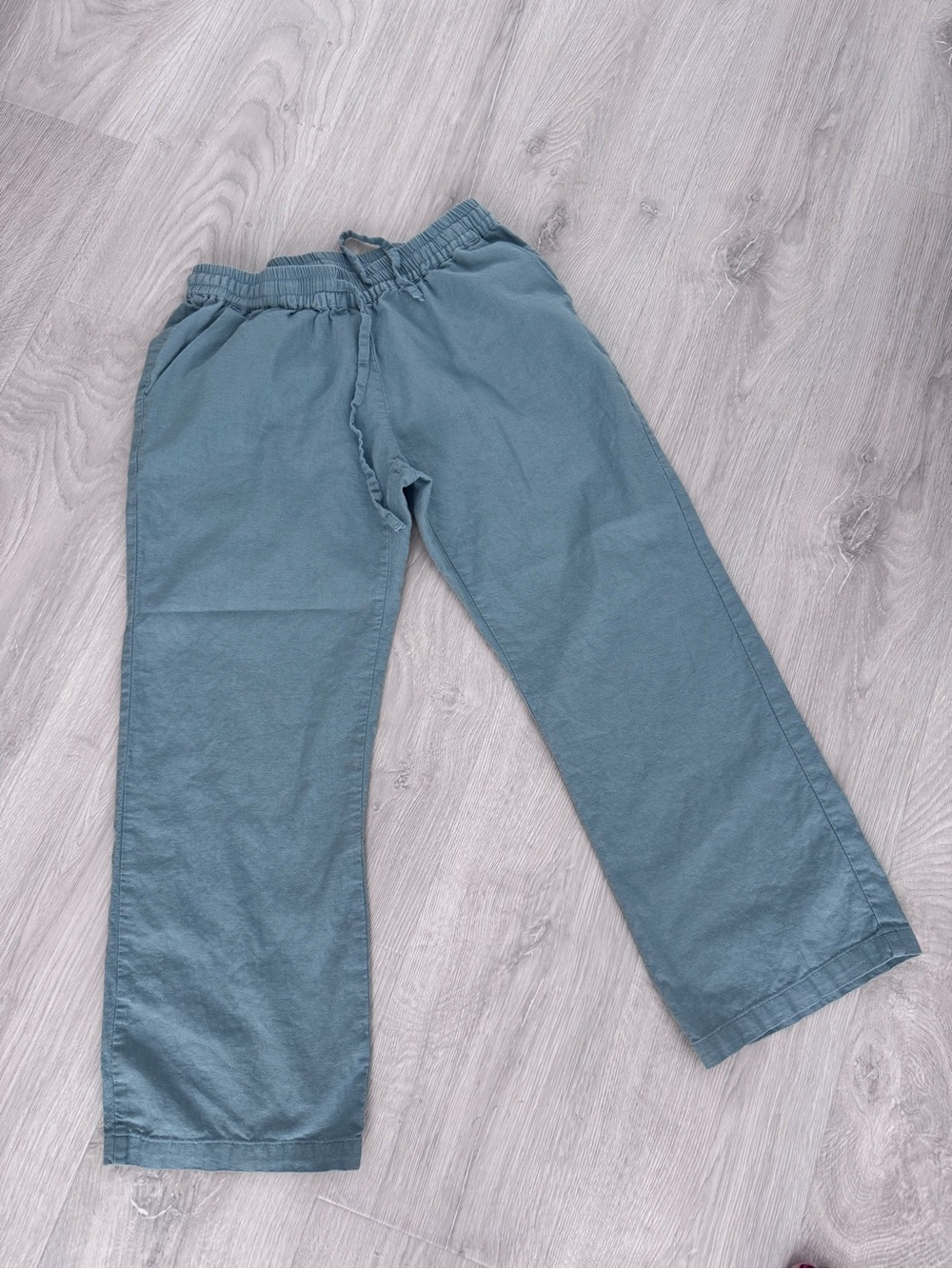 Love Tree Drawstring Lounge Pants in Dusty Teal